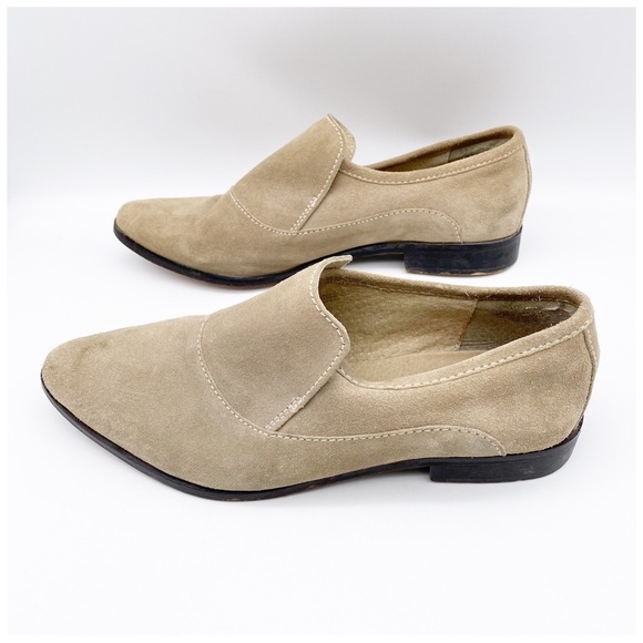 Free People Brady‎ Suede Loafers in Taupe Size 41.5 - Picture 8 of 14